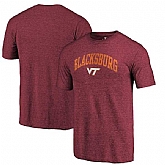 Virginia Tech Hokies Fanatics Branded Garnet Arched City Tri Blend T-Shirt,baseball caps,new era cap wholesale,wholesale hats